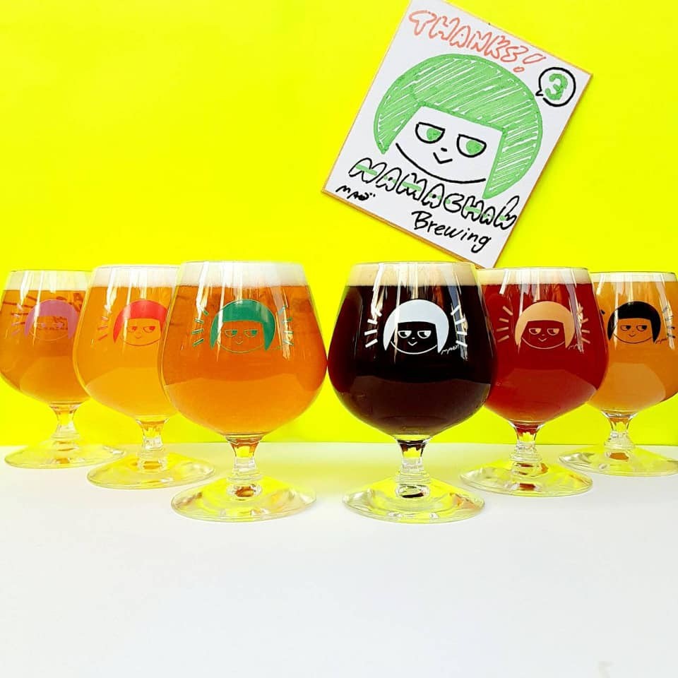 NAMACHAんグラス(お得な全6色セット) – Smoke Beer Factory